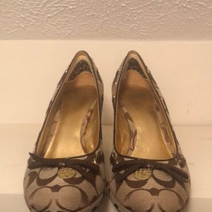 Coach signature wedge.